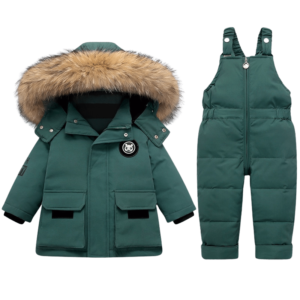 Baby Winter Skianzug und Daunenjacke Set